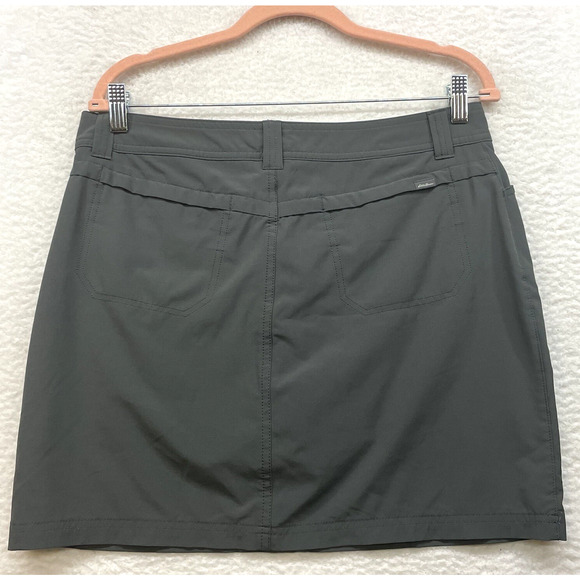 Eddie Bauer Skort Womens 8 Gray Adventurer 2.0 Skirt Golf Outdoor Hiking Stretch - Picture 2 of 11